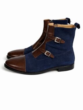 Unbranded Double Monk Strap Ankle Boots European Style 45 11.5-12